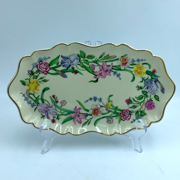 1999 Lenox Flower Blossom Candy Tray - Picture 1 of 9